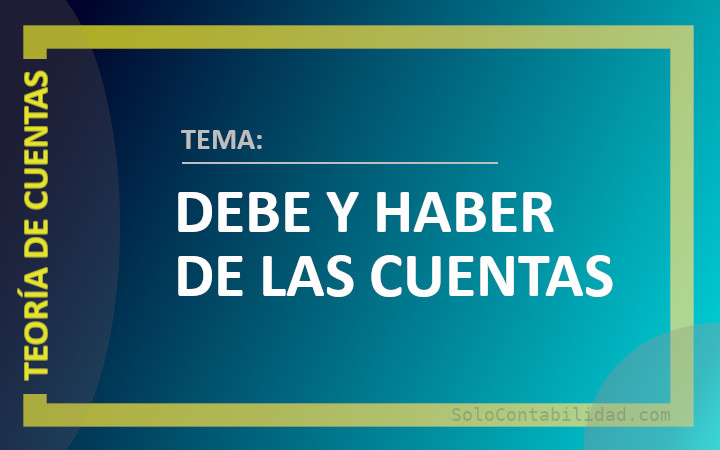 Debe y haber de las cuentas - banner