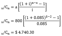 Ejercicios resueltos, Anualidades de imposición diferidas - Matemáticas Financieras