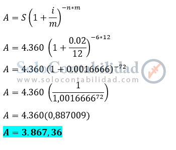 Valor requerido, capitalizable mensualmente - Matemáticas financieras, soluciones problemas ejercicios - lista de problemas 10. www.solocontabilidad.com